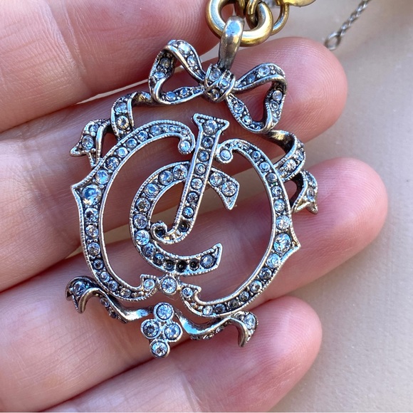 Vintage Juicy Couture 3 strings Chains necklace with Pendant - Picture 12 of 17